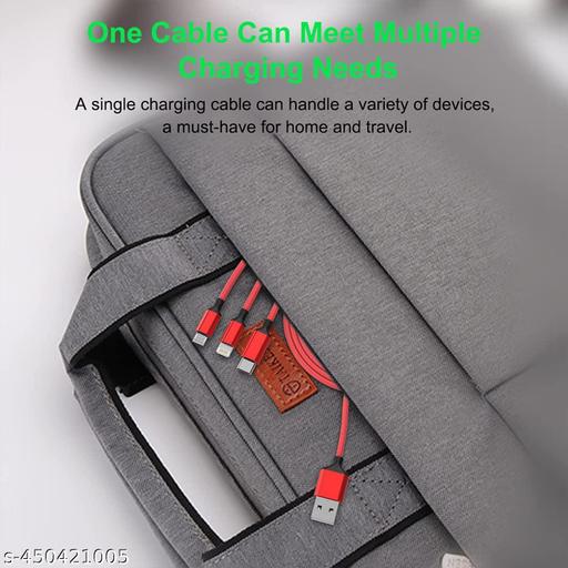 3 IN 1 Data Cables Multicolor - Design Fasion Store