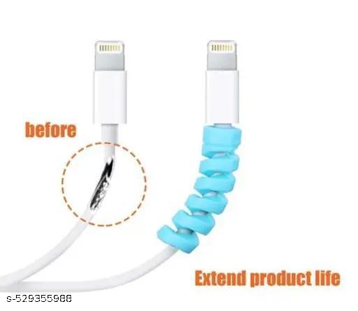 24 Pieces Mobile Charging Cable & Earphones Wire Protector Cable Protector (Multi Color) - Design Fasion Store
