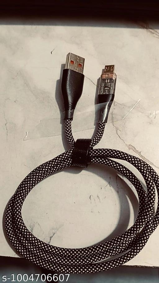 Premium Micro USB Charging Cable | USB-A to Micro USB Fast Charge & Data Transfer Cable | Braided Tangle-Free Cord with Transparent Connector - Design Fasion Store