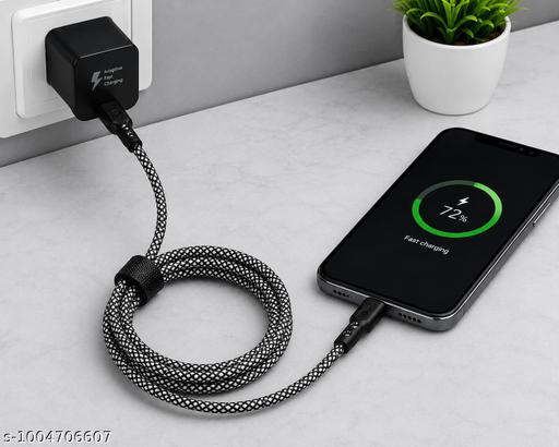 Premium Micro USB Charging Cable | USB-A to Micro USB Fast Charge & Data Transfer Cable | Braided Tangle-Free Cord with Transparent Connector - Design Fasion Store