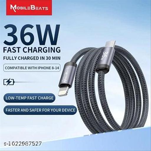 Mobilebeats C type to IOS datacable With inside copper wire for fast charging  - Design Fasion Store