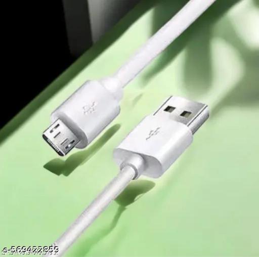 4Pcs Micro USB to USB Type-A Fast Charging Data Cable White 1mtr - Design Fasion Store